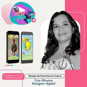 Imagem de capa para o Curso online Design de Convites no Canva