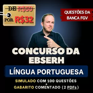 Imagem de capa para o Ebook APOSTILA: LÍNGUA PORTUGUESA - EBSERH 2025