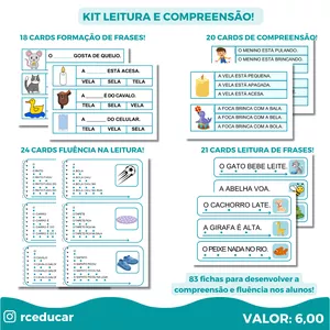 Imagem de capa para o Curso online KIT DE FICHAS PARA LEITURA!