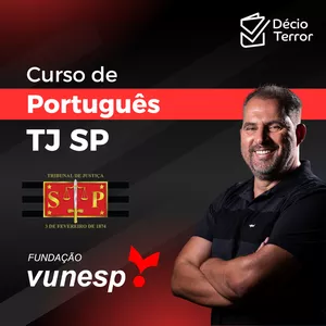 Imagem de capa para o Curso online Curso de Português para TJ/SP