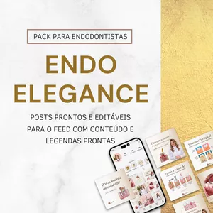 Imagem de capa para o Curso online Pack Endo Elegance - Posts para Endodontistas