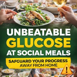 Cover image for Ebook UNBEATABLE GLUCOSE AT SOCIAL MEALS: SAFGUARD YOUR PROGRESS AWAY FROM HOME 