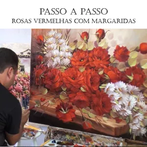 Imagem de ARRANJO DE ROSAS VERMELHAS COM MARGARIDAS criado por SILVIO na hotmart