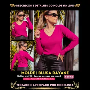 Imagem de capa para o Curso online [Molde em PDF] - Blusa Rayane. ID 2838280 [P ao G5]✨