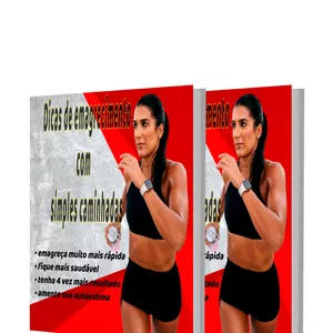 Imagem de capa para o Ebook Dicas de emagrecimento com simples caminhadas