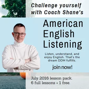 Cover image for Online course Coach Shane's American English Listening - July 2016