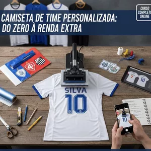 Curso Curso Completo de Personalização de Camisas de Time – Do Zero ao Profissional