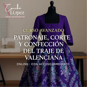Imagen de portada para Curso online Patronaje, Corte y Confección del Traje de Valenciana – Nivel Avanzado