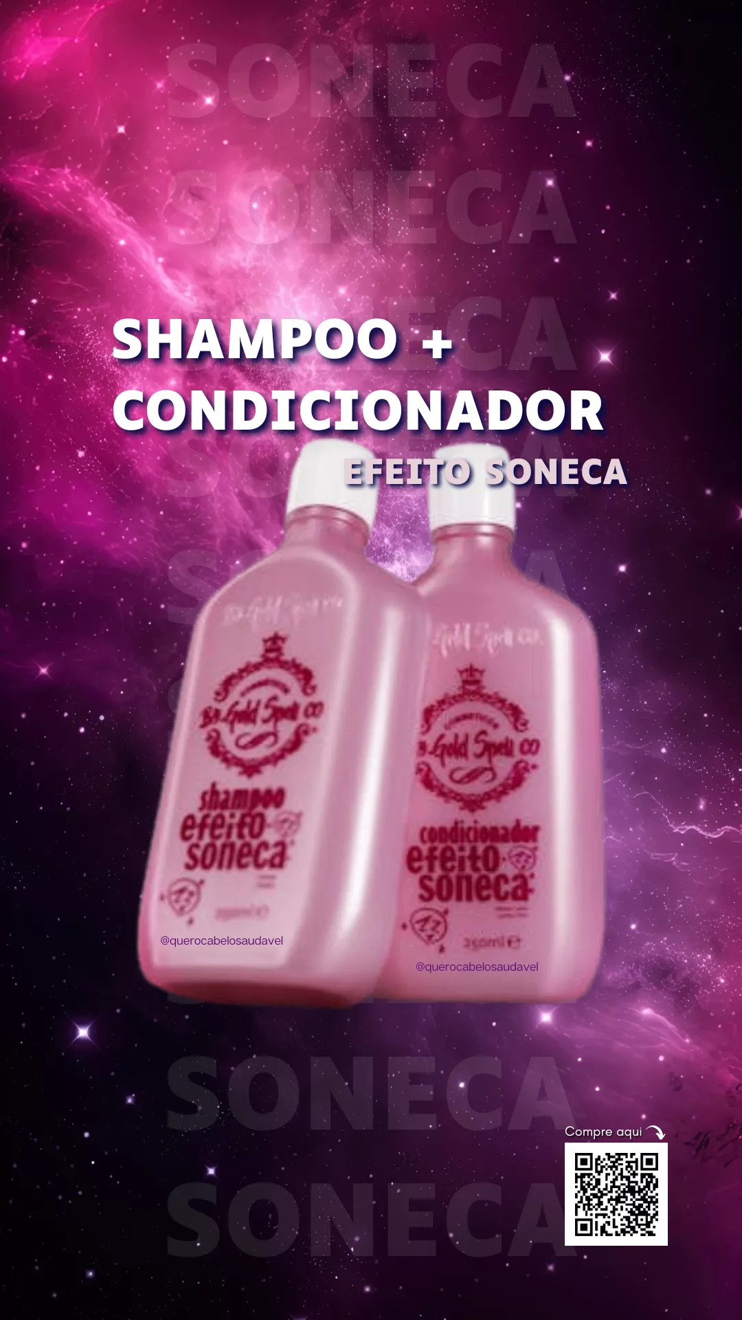 Shampoo + Condicionador Hidratante Efeito Soneca Gold Spell