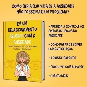 Imagem de capa para o Ebook Em um relacionamento com abusivo com  a ansiedade 