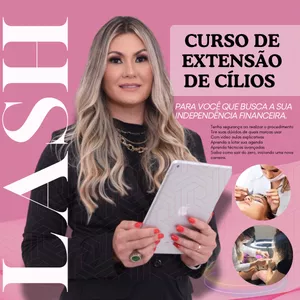 Imagem do curso CURSO DE EXTENSÃO DE CÍLIOS FIO A FIO (ATUALIZADO) 