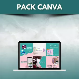 Imagem de capa para o Curso online Canva Pack 