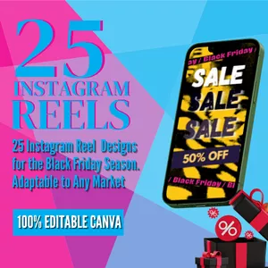 Cover image for Ebook Black Friday Instagram Reel Templates / Canva Kit for Sales