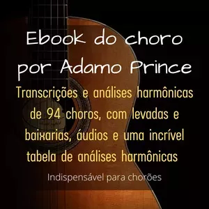 Imagem de capa para o Curso online 94 transcrições de choros para violão feitas por Adamo Prince