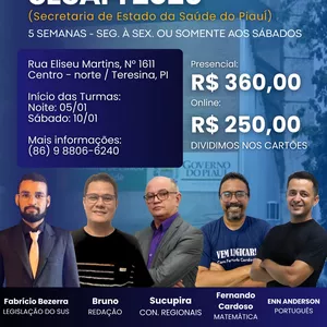 Imagem do curso Preparatório Concurso SESAPI