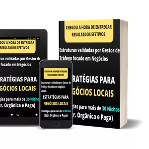 Imagem de capa para o Ebook Estratégias para mais de 30 Nichos para Negócios Locais!