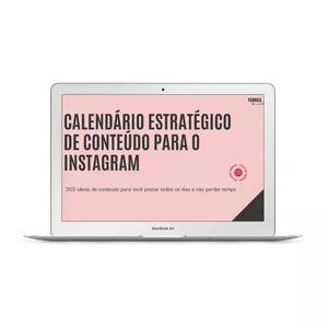 Imagem de capa para o Curso online Fábrica de Conteúdo - Calendário Estratégico para o Instagram