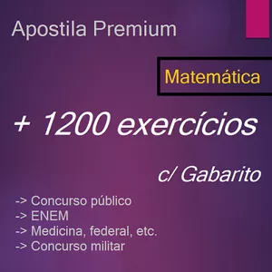 Imagem de capa para o Ebook Apostila de matemática para você GABARITAR sua prova