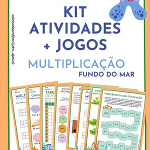 Imagem de capa para o Ebook KIT ATIVIDADES E JOGOS DE MULTIPLICAÇÃO