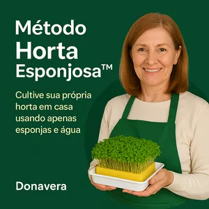 Imagem do curso Método Horta Esponjosa™ – Cultive sua própria horta em casa usando apenas esponjas e água