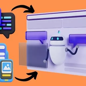 Cover image for Online course Develop AI Apps, Automations &amp; Chatbots [No-code x ChatGPT]