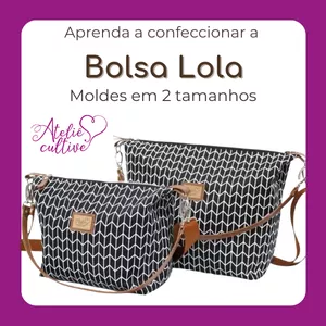 BOLSA LOLA - em 2 tamanhos: P e G por Ateliê Cultive