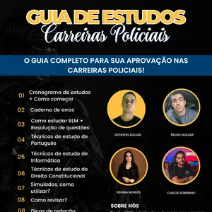 Imagem de capa para o Curso online GUIA DE ESTUDOS EBN - CARREIRAS POLICIAIS 