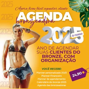 Imagem de capa para o Ebook AGENDA DAS BRONZEADORAS 2025