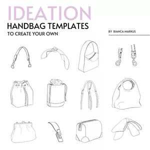 Cover image for Ebook Ideation handbag templates to create your own_by Bianca Markus