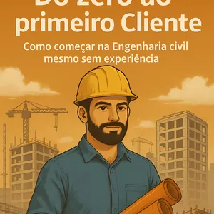 Imagem de capa para o Ebook Engenharia Civil: Do zero ao primeiro cliente
