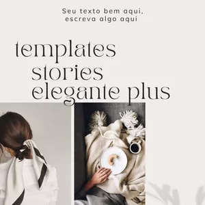 Imagem de capa para o Curso online 20 - Templates Stories Elegante Plus