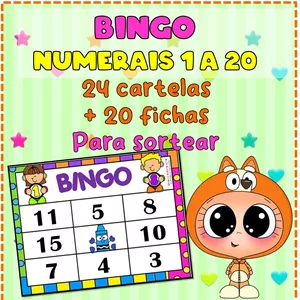 Imagem de capa para o Curso online BINGO DE NUMERAIS 1 A 20