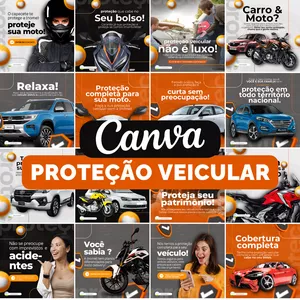 Imagem de capa para o Curso online CANVA PROTEÇÃO VEICULAR 