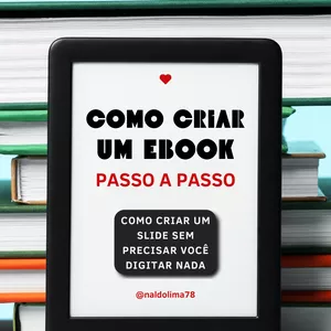 Imagem de capa para o Curso online COMO CRIAR SLIDE E E-BOOK GRÁTIS DO ZERO