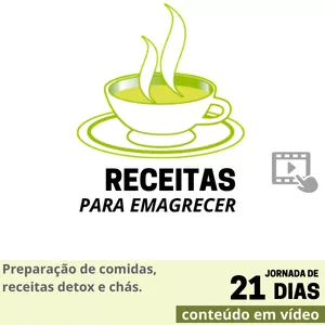 Imagem de capa para o Curso online Receitas para Emagrecer em 21 dias