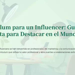 Imagen de portada para Ebook Curriculum para influencer 