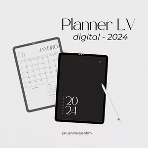 Imagem de capa para o Curso online Planner LV Digital 2024 - Luanna Valentim 