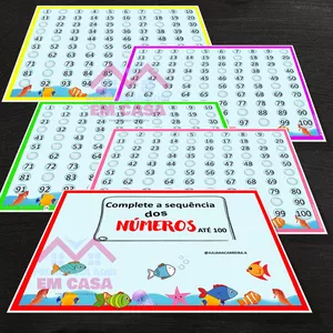 Imagem de capa para o Ebook Sequência Numérica até 100