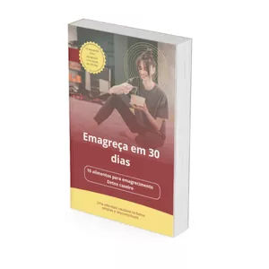 Imagem de capa para o Ebook 10 alimentos para emagrecer em 30 dias e detox caseiro