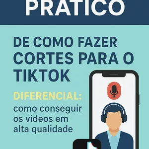 Imagem de capa para o Ebook Manual de cortes Podcast(Como conseguir os vídeos em alta qualidade de graça)