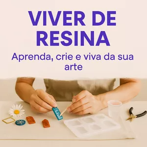 Imagem de capa para o Curso online Arte em Resina 2.0
