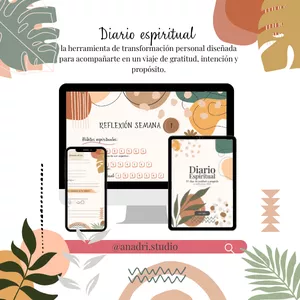 Imagen de portada para Ebook Diario Espiritual de 30 días: Gratitud, Intención y Propósito; extras: afirmaciones, retos y herramientas de balance interior.