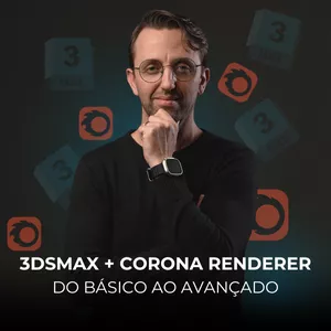 Imagem de capa para o Curso online 3DSMAX + CORONA RENDERER