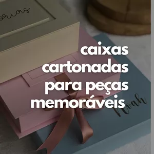 Imagem de capa para o Curso online Curso Caixas Cartonadas para Peças Memoráveis