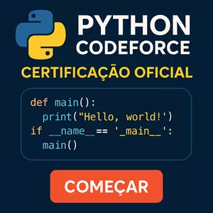 Imagem do curso Python CodeForce – Certificação Oficial 