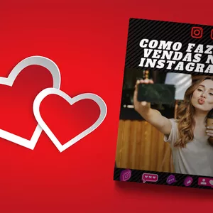 Imagem de capa para o Ebook como vender no instagram?