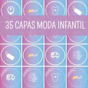 Imagem de capa para o Ebook COMPRE JUNTO: 35 CAPAS DESTAQUES MODA INFANTIL
