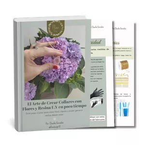 Imagen de portada para Ebook "El Arte de Crear Collares con Resina UV y Flores Naturales en Poco Tiempo"