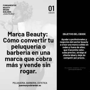 Imagen de portada para Ebook Marca Beauty: Convierte tu peluquería o barbería en una marca que cobra más. Estrategia, marca y redes para vender sin bajar tus precios.