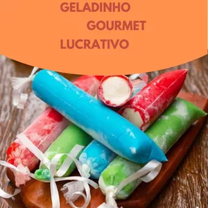 Imagem de capa para o Ebook E-Book Geladinho Gourmet Lucrativo
